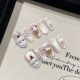 【2720】Little Snowman Nail Kit Shiny Snowman Patterns & DIY Winter Accessories
