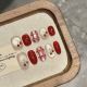 【Multi-Nail Type】Red Cherry Nail Kit Shiny Cherry Patterns & DIY Sweet Accessories