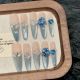 【2790】Blue Secret Realm Nail Art Kit Shiny Blue Crystals & DIY Mysterious Accessories