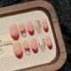 【2796】Polka Dot French Nail Art DIY Dot Patterns & Shiny Classic Accessories