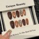 【2797】Melaleuca Nail Kit Shiny Warm Tones & DIY Trendy Accessories