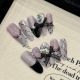 【2554】Purple Infatuation Nail Art Shiny Purple Patterns & DIY Mysterious Accessories
