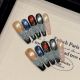 【2505】Starry Sky Phantom Nail Kit Shiny Star Patterns & DIY Mysterious Accessories