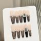 【711】French Chanel Style Nail Kit Shiny Tweed Decor & DIY Luxury Accessories