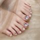 【B77】12-Piece Toe Nails DIY Toe Decor & Shiny Pretty Accessories