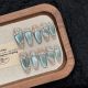 【585】Mirror of the Sky Nail Kit DIY Reflective Patterns & Shiny Blue Accessories