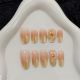 【373-381】Twin Flowers Nail Art DIY Double Flower Patterns & Shiny Bloom Accessories