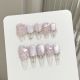 【326-339】Bauhinia Nail Kit DIY Flower Patterns & Shiny Floral Accessories