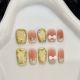 【3-6】Misty Flower Wreath Nail Art DIY Wreath Patterns & Shiny Misty Accessories