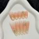 【174-177】Gilded Fortune Butterfly Nail Kit DIY Butterfly Patterns & Shiny Gold Accessories