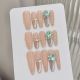 【178-190-192】Glazed Feather Nail Art DIY Feather Patterns & Shiny Glassy Accessories