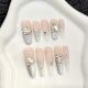 【781-788】Cream Rose Nail Art DIY Rose Patterns & Shiny Creamy Accessories