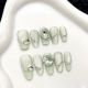 【690-692】Rock Sugar Green Nail Art DIY Green Patterns & Shiny Sweet Accessories