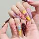 【1304】Devil's Flower Nail Kit Shiny Dark Patterns & DIY Mysterious Accessories
