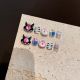 【C78】Kids' Nails DIY Colorful Stickers & Shiny Safe Art Kits for Kids