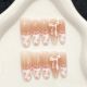 【1547】Floral Dress Nail Set Shiny Flower Patterns & DIY Vintage Decor