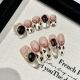 【2450-2452】Gold French Leopard Nail Art Shiny Gold Decor & DIY Leopard Accessories