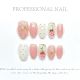 214 Tulip handmade removable nail patch for wearing nail art