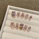 590 Moonlight Rabbit handmade removable nail patch for wearing nail art