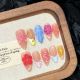 677 Clear Flower handmade wearable nail removable nail patch