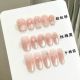 27 34 73 Pile diamond bow handmade removable nail patch for wearing nail art