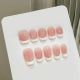 122 149 Cream French handmade removable nail patch for wearing nail art