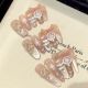 2774 2776 2778 Christmas crystal ball handmade wearable nail removable nail patch