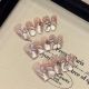 260 268 273 Butterfly spring snake handmade removable nail patch for wearing nail art
