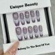 1297 Snowflake sugar handmade removable nail patch for wearing nail art