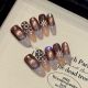 1317 Luxury gold handmade wearable nail removable nail patch