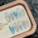 2555 Ice Blue butterfly clothes handmade wear nail removable nail patch