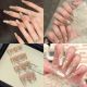 2823 Butterfly gold snake handmade removable nail patch for wearing nail art