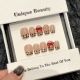 2388 Gentle leopard print handmade removable nail patch for wearing nail art