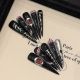 2806 Europe and the United States ultra long tip handmade removable nail patch for wearing nail art
