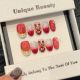 2789 Hand made removable nail patch for wearing nail art with Mandarin duck and leopard print