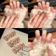2799 2801 2803 Gold hot lion handmade removable nail patch for wearing nail art