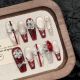 2798 New Year Armor handmade removable nail patch for wearing nail art