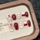 2792 2794 New Year lion handmade removable nail patch for wearing nail art