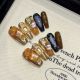 2597 Bistro handmade removable nail patches for wearing nail art