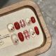 2744 2746 Red Cherry handmade removable nail patch for wearing nail art