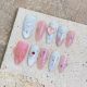 1774 Sweet Love handmade removable nail patch for wearing nail art