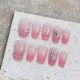 1768 Cute color diamond handmade removable nail patch for wearing nail art