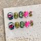 1768 Cute color diamond handmade removable nail patch for wearing nail art