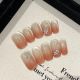 2729 2731 Teardrop handmade removable nail patch for wearing nail art
