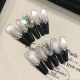 2676 Star Bright handmade removable nail patch for wearing nail art