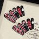 2698 Snakeskin rivets handmade removable nail patch for wearing nail art