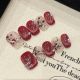 2707 Linghan Wintersweet handmade removable nail patch for wearing nail art