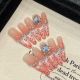 2657 Leopard print Tamme handmade removable nail patch for wearing nail art