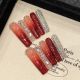 2696 Red Sea Diamond handmade wearable nail removable nail patch