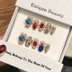 2556 cp Gemstone handmade removable nail patch for wearing nail art